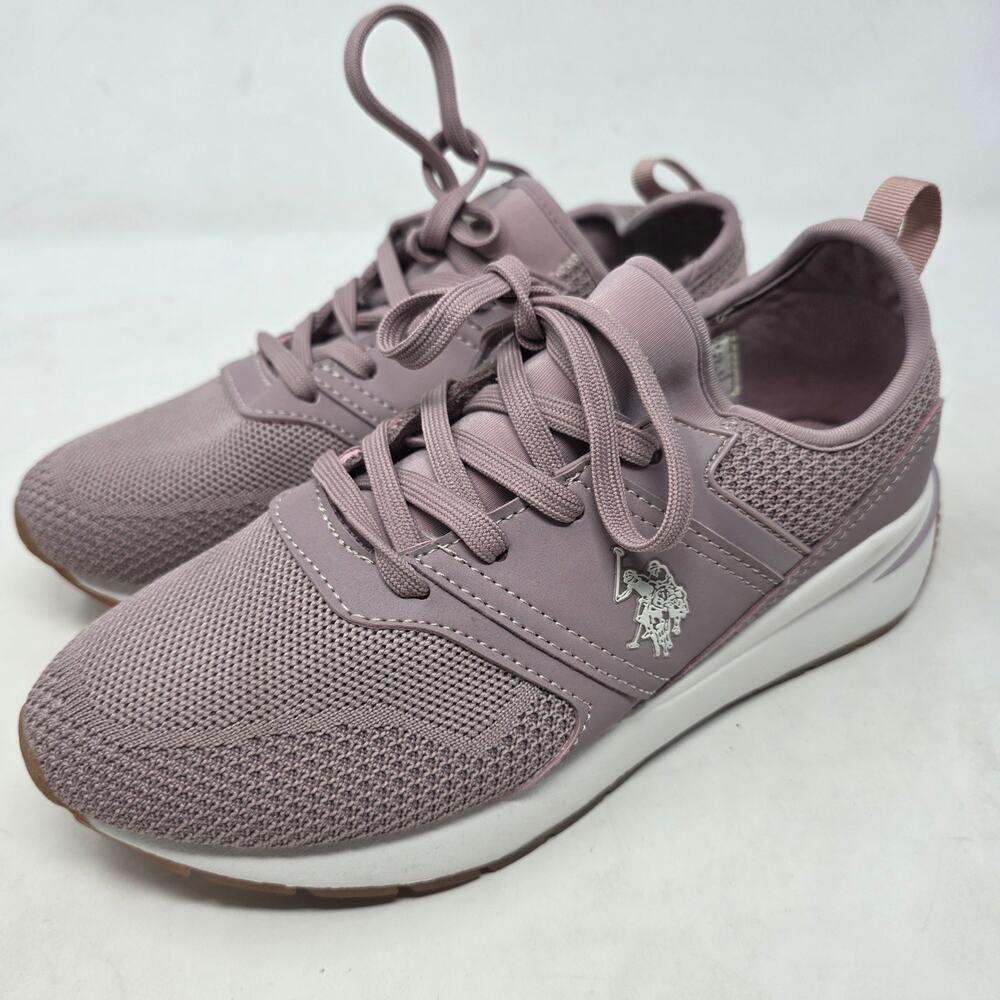 U.S. Polo Assn. Charge Knit Sneakers Mauve Pink Women’s Size 7.5